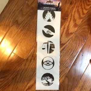 Divergent faction symbol temporary tattoos